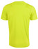 A bright yellow men's Cooldry stretch tee with a smooth back design and a subtle logo.