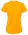 A semi-fitted ladies' t-shirt in vibrant orange, featuring a round neck and short sleeves. The back view is shown.