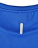 A blue lightweight performance T-shirt featuring a logo on the back near the neckline.