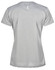 A light grey ladies' short-sleeve performance T-shirt featuring a subtle design and a logo.