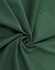 A close-up of dark green cotton fabric featuring a smooth, soft texture. The fabric is gently folded in a spiral.