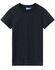 A dark navy ladies' premium cotton tee with a classic crew neckline and short sleeves. Features a brand logo.