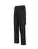 Unisex black cotton stretch ripstop work pants with multiple pockets and a tailored fit. Features branding on the garment.