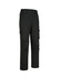 Unisex black cotton stretch ripstop work pants with multiple pockets and a regular fit. Features a waistband with belt loops.