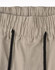 A pair of unisex cotton stretch drill cuffed work pants in a light beige colour with an elastic waistband and drawstring.