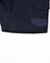 Unisex cotton stretch drill shorts in navy with a pocket detail. Features branding on the garment.