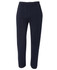 Navy fleece track pants with an elasticised waistband and a branded logo. Suitable for casual wear.