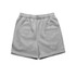 Light grey track shorts with an elastic waist and a simple design. Features a logo on the waistband.