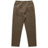 Cord Pants in a muted brown colour, featuring an elastic waistband and drawstring, designed in a relaxed fit.