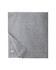 A grey Gildan Heavy Blend Stadium Blanket, featuring a folded corner. It has a simple design and includes branding.