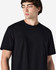A black Gildan Hammer adult t-shirt on a male model, featuring a simple crew neckline and short sleeves.