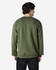 A green Gildan Softstyle adult sweatshirt is displayed from the back, featuring a simple design.