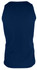 A navy men's singlet featuring a smooth, fitted design and no visible logos or branding.