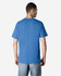 A blue Gildan Light Cotton T-Shirt displayed from the back, featuring short sleeves and a plain design.