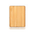 A bamboo magnetic clip with a white trim, ideal for holding documents and notes.