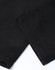 Black flexi chino pants with a smooth fabric texture, featuring a cuffed hem and subtle branding.