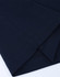A navy blue premium cotton short-sleeve T-shirt with smooth fabric and detailed stitching. Features a logo.