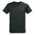 A dark green unisex T-shirt with short sleeves and a crew neck, featuring a logo.