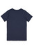A navy short sleeve tee featuring a simple design and no visible branding or logos on the back.