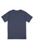 A navy blue short sleeve T-shirt with a simple design and no visible markings on the back.
