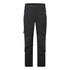 A pair of black trade pants with multiple pockets and reinforced details. Features a logo on the waistband.