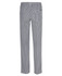 Elasticated chefs pants in a black and white check pattern, featuring a back pocket and an elastic waistband.