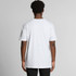 A plain grey t-shirt with short sleeves, featuring a clean back design and a logo at the neck.