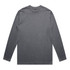 A long-sleeve t-shirt in a solid dark grey colour, featuring a simple design and a logo.