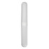 A bamboo toothbrush in a sleek, transparent case. The brush features a bamboo handle and soft bristles.