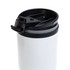 A reusable coffee cup featuring a sleek design with a secure lid and a convenient spout for easy sipping.