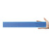 A transparent blue 30cm ruler held in a hand, featuring clear measurement markings along its length.