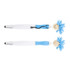 A Medical Mop Top Pen in blue and white, featuring a smiling character head with fluffy blue hair and a stylus tip.
