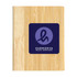 A set of Lumix Bamboo Sticky Notes with a natural bamboo design and a logo for Harmony Music Mentors on the front.