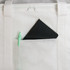 A white cooler bag with a black notebook and a green pen visible in an exterior pocket.