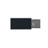 A data blocker USB device with a black casing, featuring a standard USB connector.