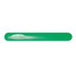 A green nail file designed for shaping and smoothing nails, featuring a smooth surface for a gentle touch.