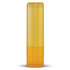A tube of yellow lip balm with a twist-up applicator.