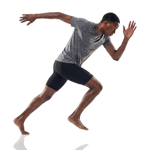 Sprinter wearing BIoSkin Compression Shorts