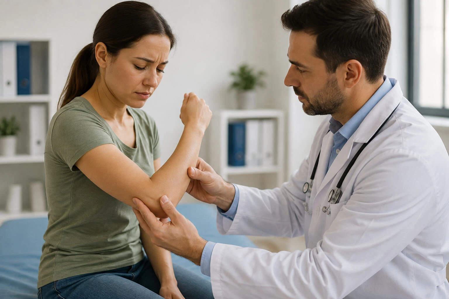 Doctor Examining Patient’s Arm