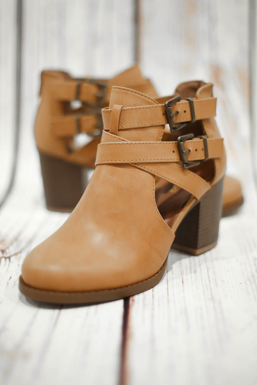 tan bootie