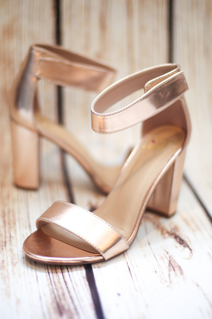 cute gold high heels