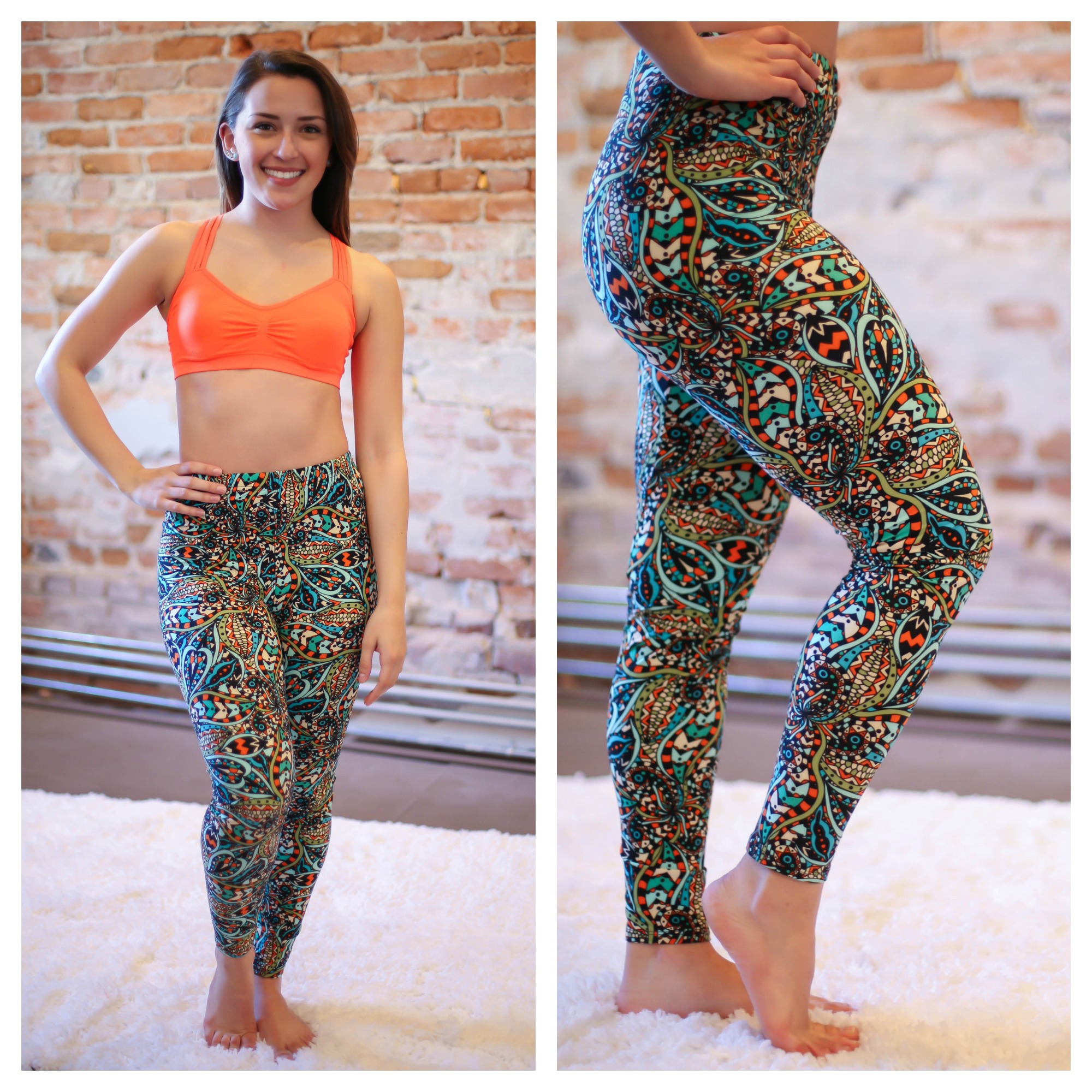 What's In: Floral Butter Soft Leggings - Anika Burke