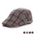 Checkered Wool Newsboy Cap