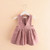 Ribbon Print Pinafore Dress