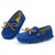 Blue Bow Suede Loafers