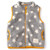 Winter Star Contrast Line Fleece Sleeveless Sweater