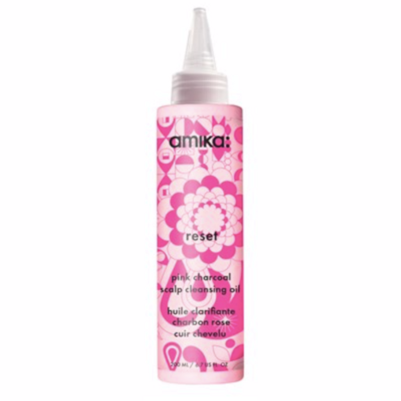 Amika Reset Pink Charcoal Scalp Cleansing Oil - 6.7 oz (80703)