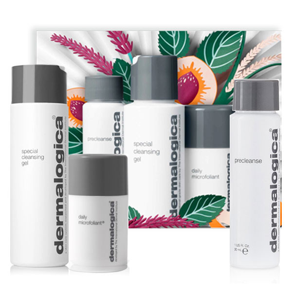 Dermalogica Cleanse + Glow To Go Travel Kit Double Cleanse