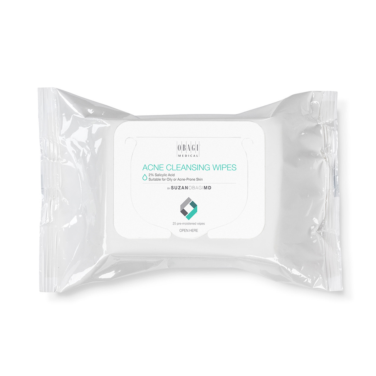 Obagi SUZANOBAGIMD On-the-Go Cleansing Wipes for Oily or Acne Prone Skin