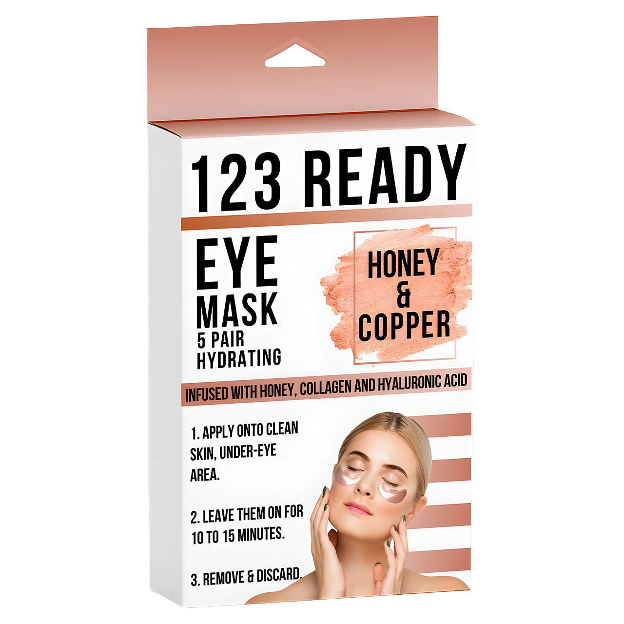 ZAQ 123 Ready Honey & Copper Hydrating Gel Eye Patches 2 Packs